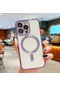 Moda Temizle Manyetik Kablosuz Şarj Kılıf İphone Uyumlu 15 İçin Magsafe 13 14 12 11 Light Purple For İphone Uyumlu 14 Plus Light Purple
