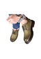 Ikkb Sonbahar Trendi Kalın Tabanlı Günlük Erkek Oxford Ayakkabı, Haki Rengi