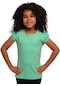 Lovetti Pastel Yeşil Kız Çocuk Kısa Kollu Basıc Tişört 31001Y021