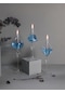 Glassic Focus Buz Mavisi Cam Kandil 3 Adet Cam Kandil - 200 ML Kandil Yağı + 3 Adet Kandil Fitili