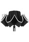 Hyt-portatif Kalınlaştırılmış Rüzgar Geçirmez Kalınlaştırılmış Şemsiye-siyah