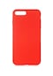 Tecno - İphone Uyumlu İphone 8 Plus - Kılıf İçi Kadife Koruucu Lansman Lsr Kapak - Kırmızı