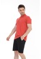 Maraton Sportswear Regular Erkek Polo Yaka Kısa Kol Basic Kiremit T-Shirt 20925-Kiremit