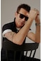 Ds Damat Regular Fit Siyah Pike Dokulu %100 Pamuk Kıvrılmaz Polo Yaka Nakışlı T-shirt 4HC14ORT51000 Siyah