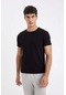 DeFacto Slim Fit Dar Kesim Bisiklet Yaka Kısa Kollu Pijama Üstü L4885AZ24WNBK27