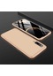 Kilifone - Xiaomi Uyumlu Mi 9 - Kılıf 3 Parçalı Parmak İzi Yapmayan Sert Ays Kapak - Gold