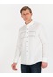 Pierre Cardin Erkek Beyaz Desenli Gömlek 50266025-vr013