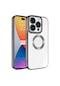 Mutcase - İphone Uyumlu İphone 15 Pro - Kılıf Kamera Korumalı Tatlı Sert Omega Kapak - Koyu Gri