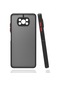 Mutcase - Xiaomi Uyumlu Poco X3 / Poco X3 Nfc / Poco X3 Pro - Kılıf Arkası Buzlu Renkli Düğmeli Hux Kapak - Siyah