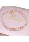 Turuncu Açık Kadın İnci Kolye Yapay Pirinç Şeklindeki İnci Boncuk Kolye Doğum Günü Aşk Romantik Hediye İçin Bakır Toka İle 3-4mm