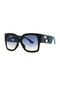 Kare Kalın Çerçeve Güneş Gözlüğü Kadın Büyük Boy Gözlük Lunette Femme Lüks Marka Güneş Gözlüğü Vintage Shades Oymak Siyah&mavi