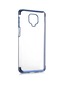 Kilifone - Xiaomi Uyumlu Redmi Note 9 Pro - Kılıf Dört Köşesi Renkli Arkası Şefaf Lazer Silikon Kapak - Mavi