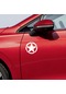 Star Sticker Model 5 - 4x4 Sticker - Off Road Sticker - Jeep Sticker - 15cm X 15cm - Beyaz