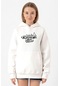Christmas Vibes Beyaz Kadın 3ip Kapşonlu Sweatshirt Beyaz