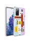 Kilifone - Samsung Uyumlu Galaxy S20 Fe - Kılıf Kenarlı Renkli Desenli Elegans Silikon Kapak - No2