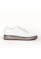 Beyaz Marcomen 19373 Gerçek Deri Erkek Casual Ayakkabı