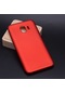 Mutcase - Samsung Uyumlu Galaxy J4 - Kılıf Mat Renkli Esnek Premier Silikon Kapak - Kırmızı