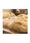 Bbadört Parçalı Sıcak Çift Taraflı Flanel Kalınlaştırılmış Yatak Bbatakımı Ve Yastık Kılıfı Seti Açık Sarı200 X 200 Cm