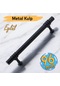 Eylül 96 Mm - 9.6 Cm Siyah Metal Mobilya Mutfak Çekmece Dolap Dolabı Kapak Kulbu Kulpu Kulpları