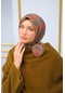 Silk Home Soft Eşarp 73074-03 Gümüş, Narçiçeği, Taba, Gri, Füme
