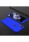 Kilifone - Xiaomi Uyumlu Mi 8 - Kılıf 3 Parçalı Parmak İzi Yapmayan Sert Ays Kapak - Mavi