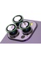 Forzacase İphone 12 Pro Max İle Uyumlu Kamera Camı Lens Koruyucu Halka Seti - Fc381 Yeşil