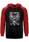 Deftones Diamond Eyes Kırmızı Renk Reglan Kol Kapşonlu Sweatshirt Kırmızı