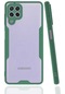 Samsung Galaxy A22 4g Kılıf Parfe Silikon Kapak Kamera Korumalı Kılıf Ultra Ince Buzlu Mat Renkli - Koyu Yeşil