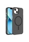 Noktaks - iPhone Uyumlu 15 - Kılıf Sert Kablosuz Şarj Destekli Buzlu C-pro Magsafe Kapak - Siyah