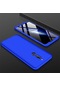 Noktaks - Xiaomi Uyumlu Xiaomi Redmi 8 - Kılıf 3 Parçalı Parmak İzi Yapmayan Sert Ays Kapak - Mavi