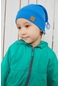 Erkek Bebek Çocuk Mavi Şapka Bere El Yapımı Rahat Cilt Dostu %100 Pamuklu Kaşkorse-7157- Mavi