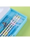 Andy More Ilkokul Öğrencileri Için Basit Ve Şık Kalem Kutusu Çocuklar Için Plastik Büyük Kapasiteli Kalem Kutusu Kız Ve Erkek Çocuklar Için Çift Katmanlı Kalem Kutusu Tx80rp Bej - Açık Mavi