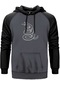 Metallica Snake Logo Gri Renk Reglan Kol Sweatshirt