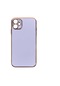 Mutcase - İphone Uyumlu İphone 11 - Kılıf Parlak Renkli Bark Silikon Kapak - Mor