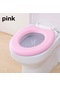 Pembe 1 Adet Yeni Tuvalet Paspası Yastık Evrensel Kalınlaşmak Su Geçirmez Tuvalet Pedi Köpük Plastik Tuvalet Paspası Banyo Aksesuarları