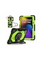 Xiaomi Pad 7 11.2 İnç Kılıf 2024 Çocuklar Tablet Kapak Silikon + Pc Funda İçin Black And Green Xiaomi Pad 7 Pro Arka Kapak