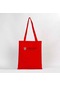 Harvard University Logo Text Kırmızı Gabardin Bez Çanta