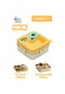 Vagonlife Lunch Box 1120 Ml Sızdırmaz,karışmaz Üç Bölmeli Sos Kaseli Yeni Nesil Sefer Tası-fflbox10082 Sarı
