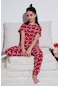 Lela Kız Çocuk Pijama Takımı 6651004 Kırmızı