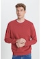 AC&Co / Altınyıldız Classics Erkek Bordo Standart Fit Normal Kesim Bisiklet Yaka Pamuklu  Sweatshirt