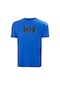 Helly Hansen Logo Erkek Lacivert Yuvarlak Yaka Tişört 33979-543