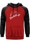Basketball Season Kırmızı Renk Reglan Kol Sweatshirt