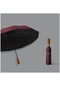 Ydp-oi Açık Kırmızı Tam Otomatik Katlanır Masif Ahşap Şemsiye Erkek Üst Düzey Şemsiye