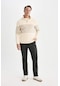 DeFacto Regular Fit Normal Kesim Yazlık Düz Paça Chino Kanvas Pantolon D7349AX25SPGN827