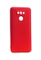 Tecno-lg G6 - Kılıf Mat Renkli Esnek Premier Silikon Kapak - Kırmızı