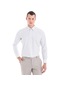 Hatemoğlu Yeşil Slim Fit Baskılı Pamuklu Uzun Kollu Klasik Gömlek 23d19000 Yeşil