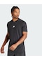 Adidas Designed For Training Erkek Siyah Yuvarlak Yaka Tişört IK9725