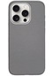 Kilifone - İphone Uyumlu İphone 14 Pro Max - Kılıf Magsafe Şarj Özellikli Pu Deri Zore Adora Kapak - Koyu Gri