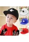 Beyaz Çocuk Moda Yıldız Baskı Beyzbol Şapkaları Erkek Hip Hop Şapka Nedensel Doruğa Kap