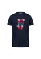 2as Alex Baskılı Erkek Sıfır Yaka T-shirt 047 Lacivert